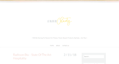 Desktop Screenshot of leblogdechanty.com